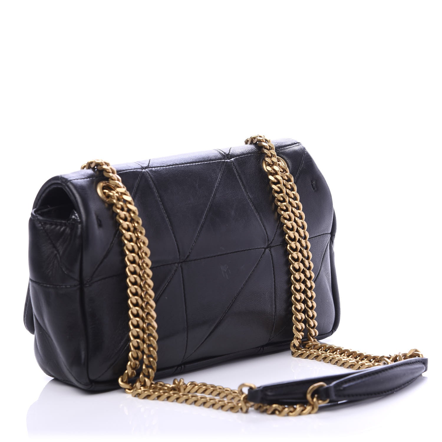 Saint Laurent Lambskin Patchwork Monogram Small Jamie Black 3 of 12