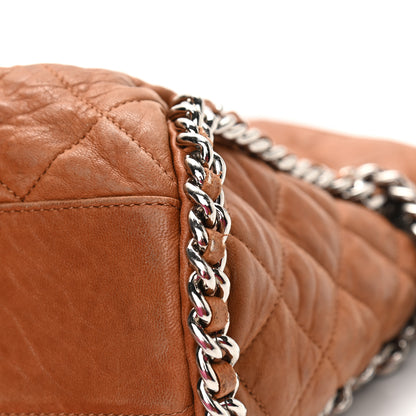 Chanel Washed Lambskin Chain Around Hobo Beige 10 of 12