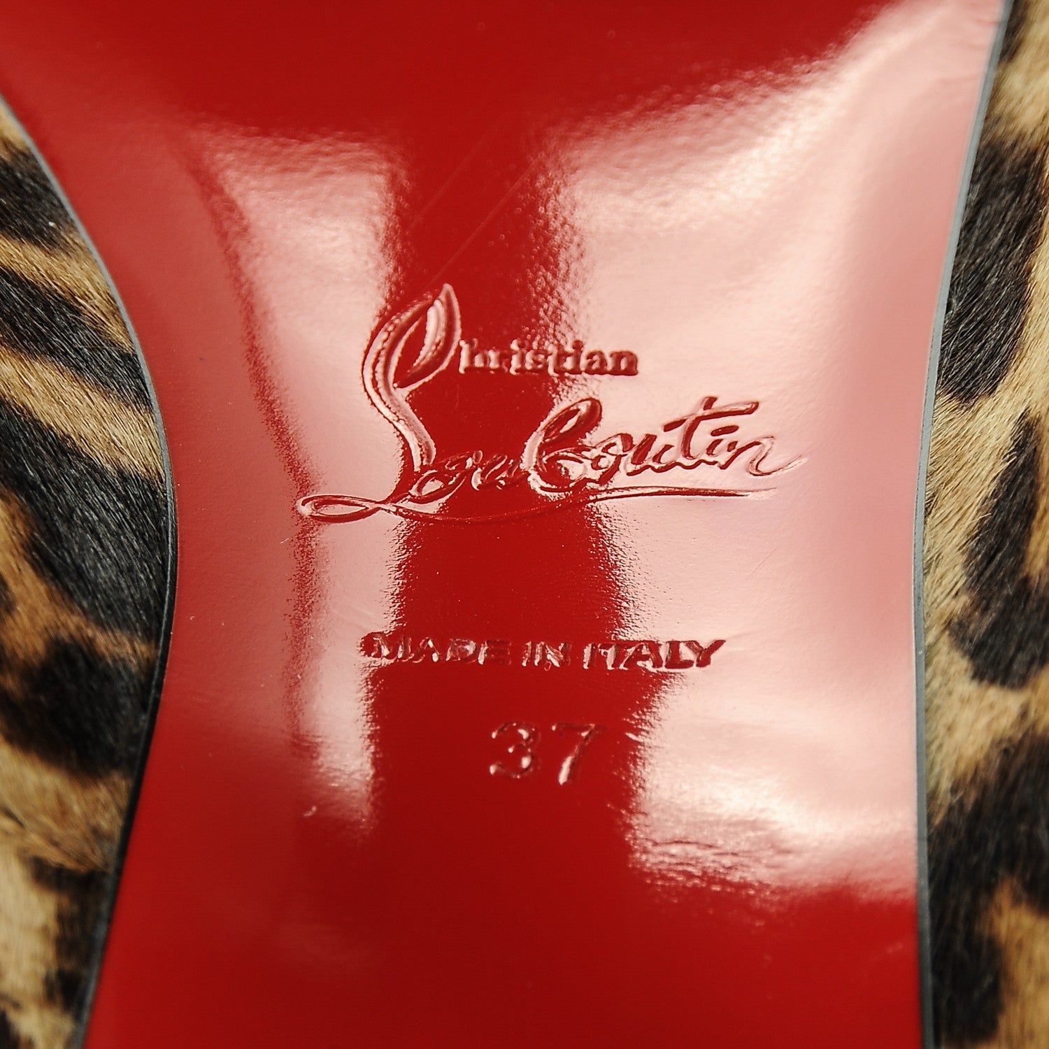 Christian Louboutin Pony Hair So Kate 120 Pumps 37 Leopard Black 7 of 11
