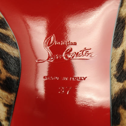 Christian Louboutin Pony Hair So Kate 120 Pumps 37 Leopard Black 7 of 11