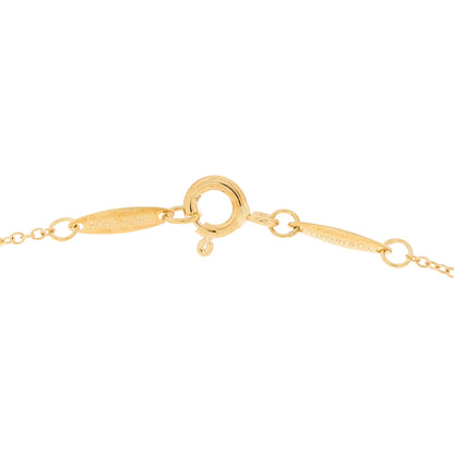 Tiffany 18K Yellow Gold Jade Elsa Peretti Eternal Circle Necklace 5 of 5