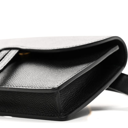 Christian Dior Grained Calfskin Saddle Belt Bag Black 10 of 10