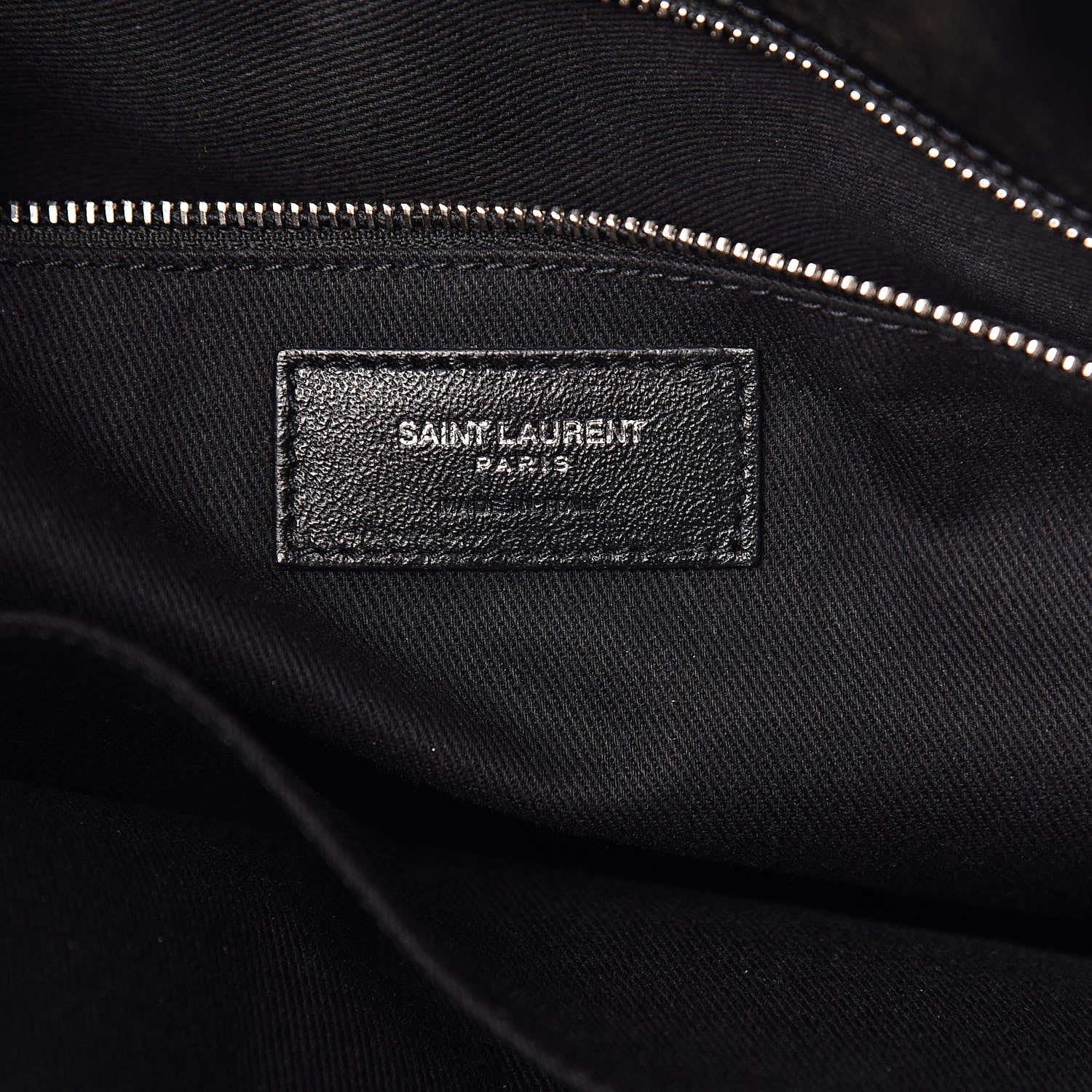 Saint Laurent Cracked Shiny Calfskin Souple 36H Sac De Jour Duffle Black 7 of 11