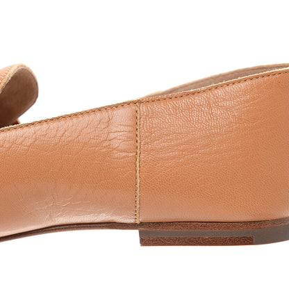 Hermes Supple Goatskin Womens Time Loafers 37 Havane 10 of 11