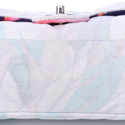 Chanel Canvas Quilted Jungle Jeans Flap White Multicolor 8 of 10