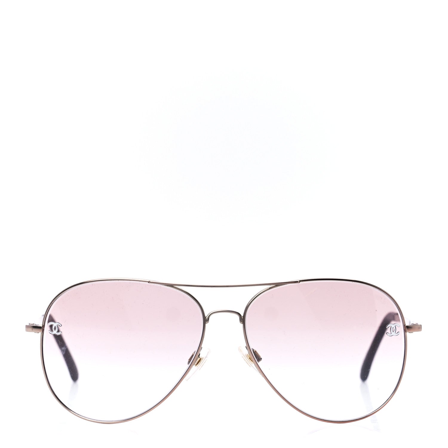 Chanel Metal Aviator CC Sunglasses 4189-T-Q Pink 2 of 8