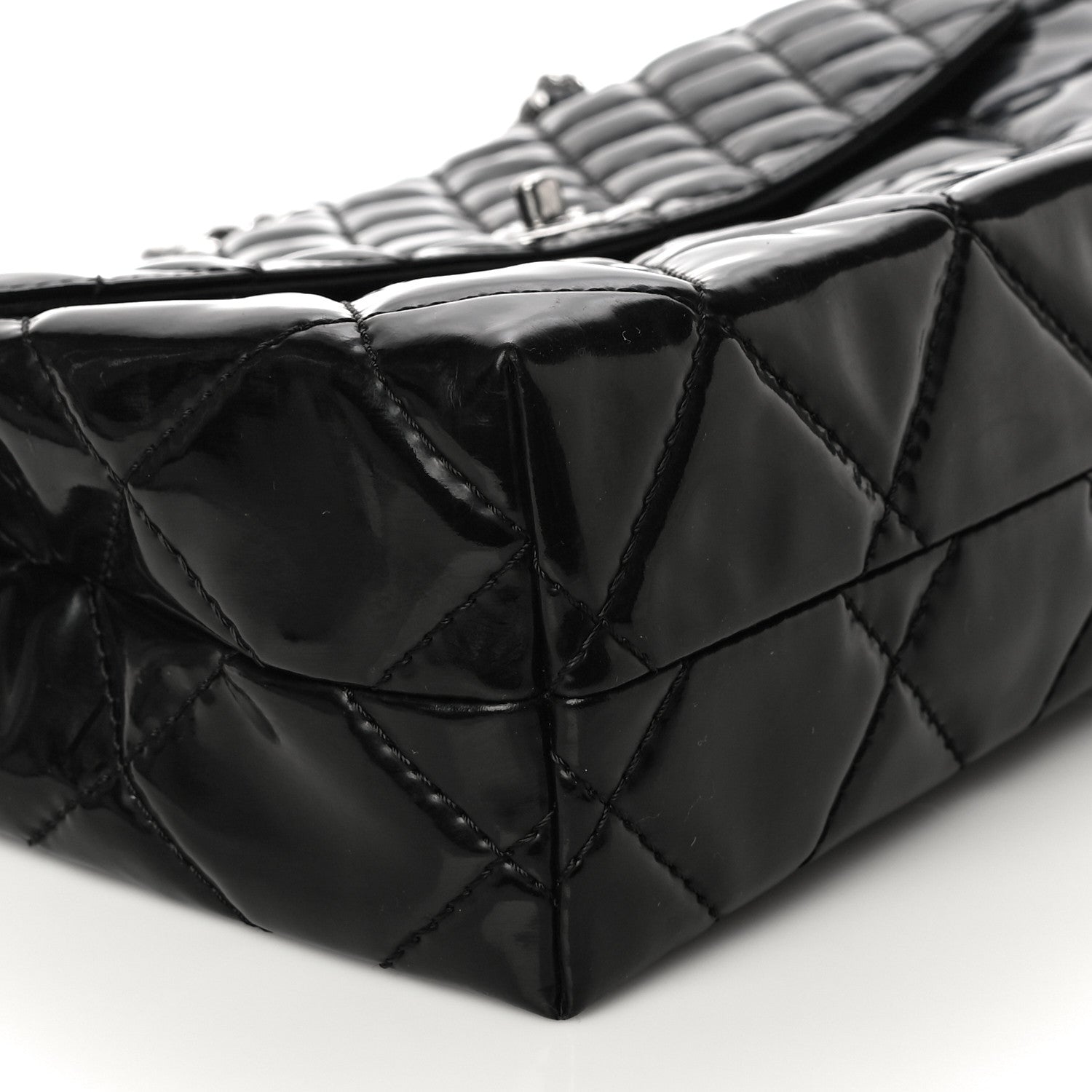 Chanel Vinyl Quilted In The Business Flap Bag Black 11 of 15