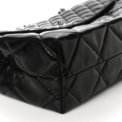 Chanel Vinyl Quilted In The Business Flap Bag Black 11 of 15