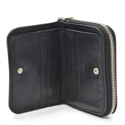 Chloe Calfskin Paddington Compact Zip Around Coin Purse Wallet Black 6 of 7