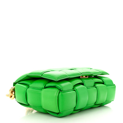 Bottega Veneta Lambskin Maxi Intreccio Padded Chain Cassette Crossbody Bag Parakeet 4 of 11