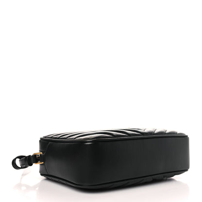 Saint Laurent Calfskin Matelasse Monogram Lou Camera Bag Black 4 of 9