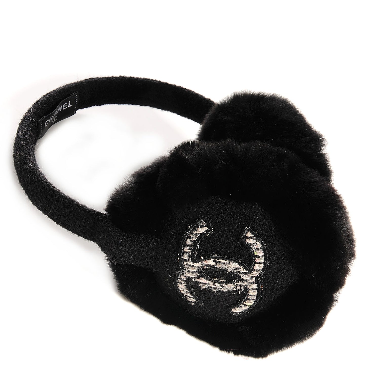 Orylag Rabbit Wool Tweed CC Ear Muffs Black