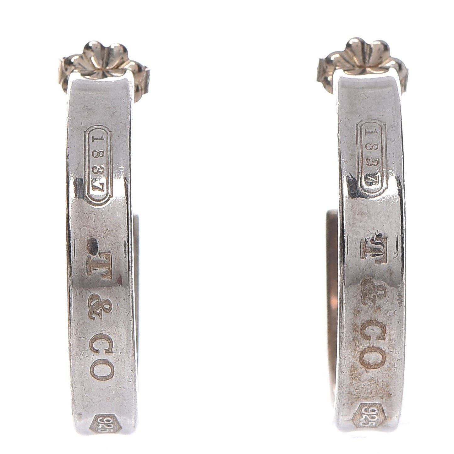 Sterling Silver Medium 1837 Hoop Earrings