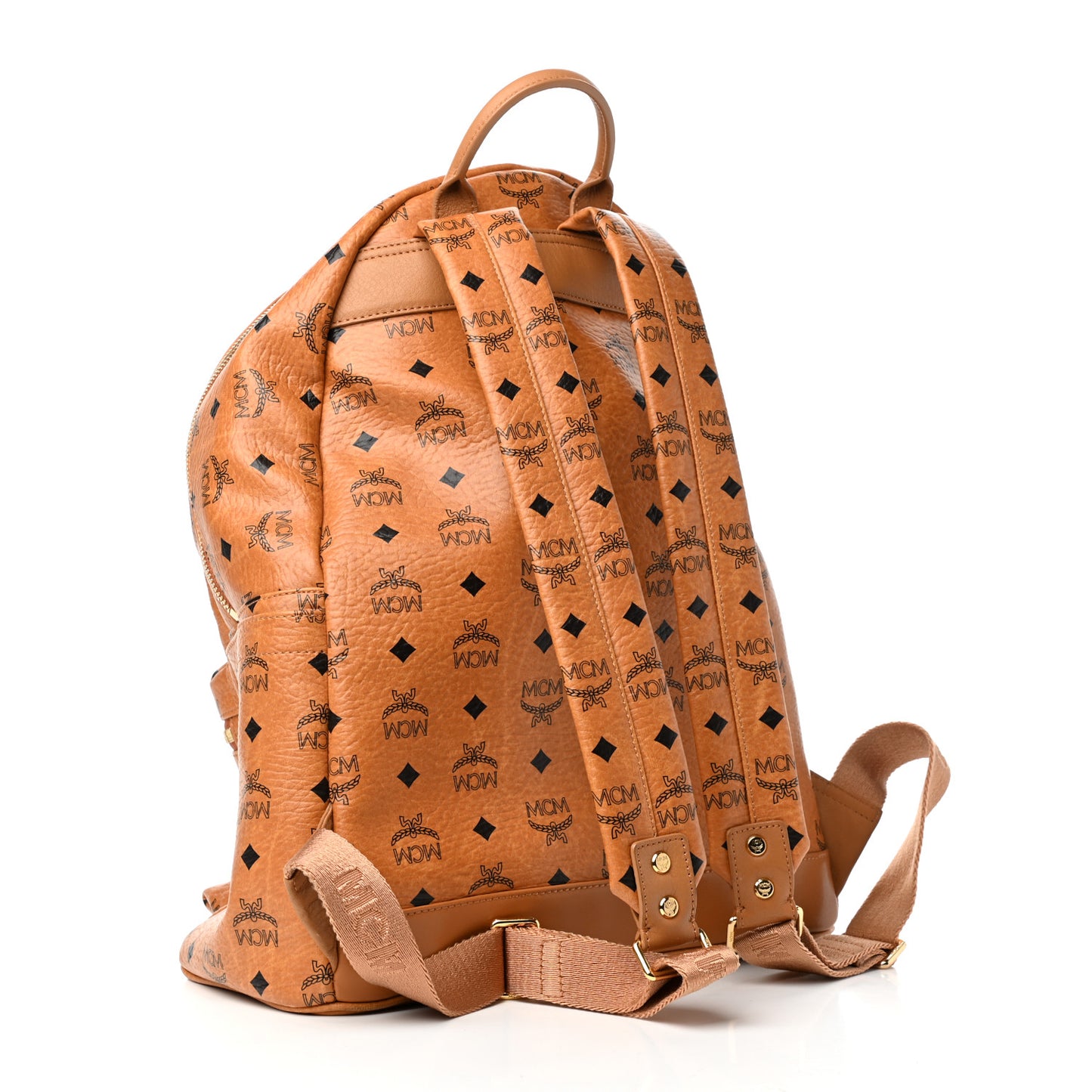 Visetos Medium Sprinkle Stud Stark Backpack Cognac