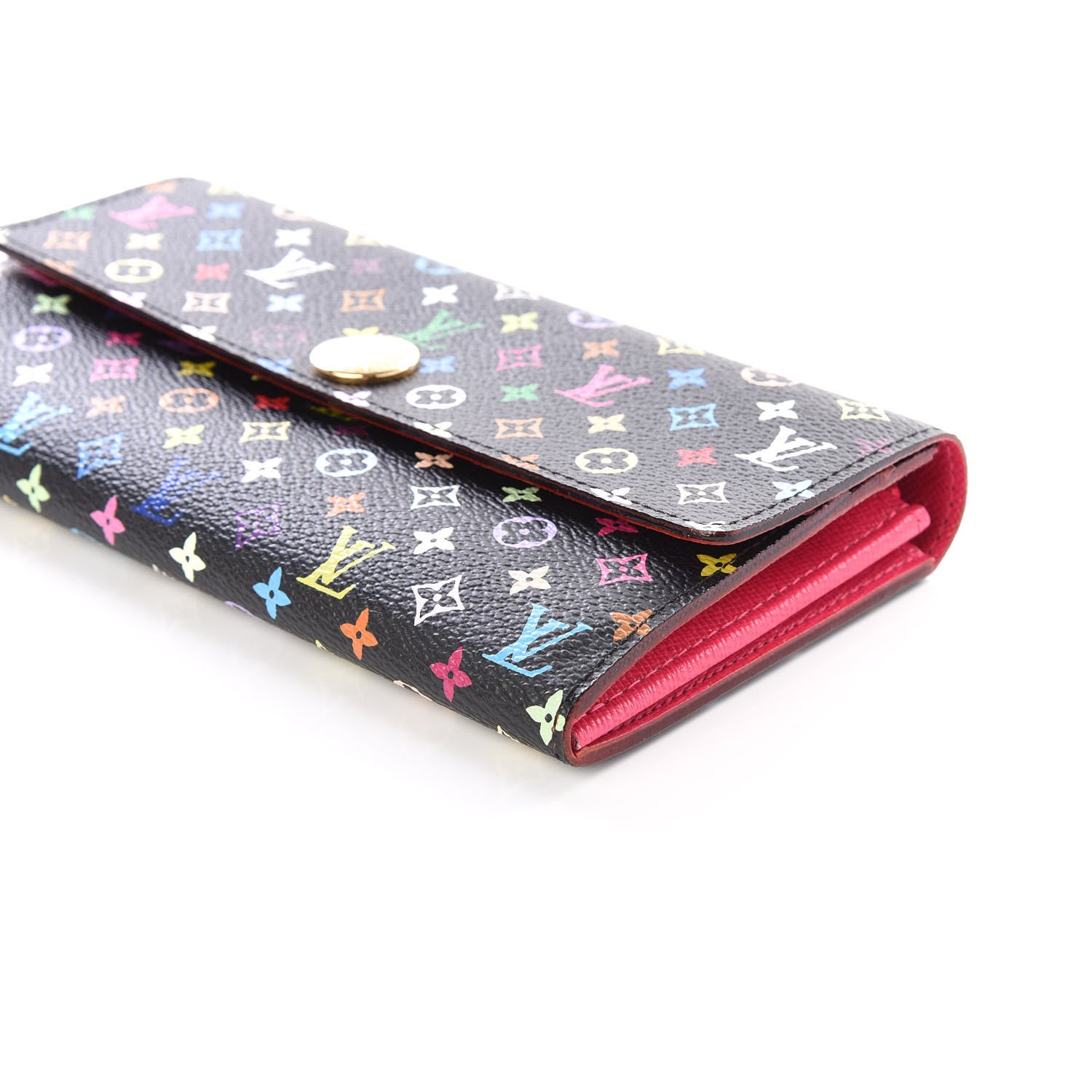 Louis Vuitton Monogram Multicolor Sarah Wallet Black Grenade 6 of 10
