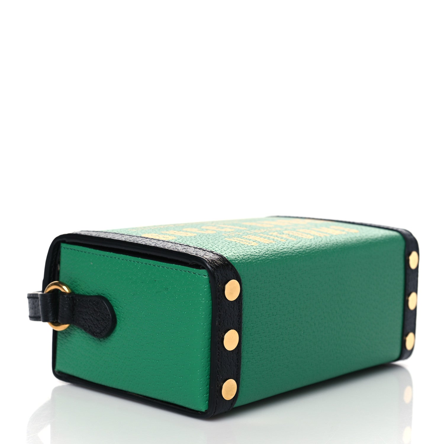 Gucci Grained Calfskin Gucci 100 Mini Bag Green 3 of 9