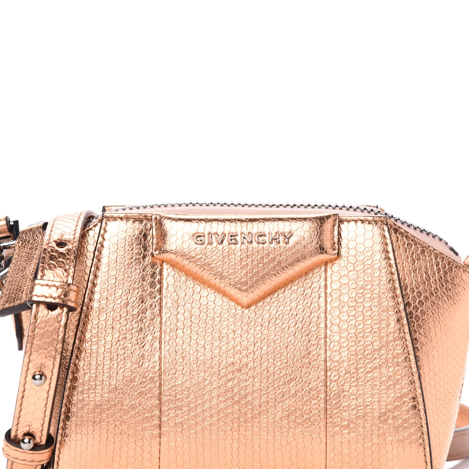 Givenchy Metallic Water Snake Nano Antigona Light Pink 9 of 9