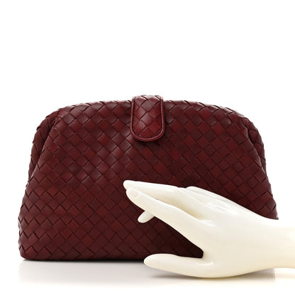 Bottega Veneta Nappa Intrecciato The Lauren 1980 Clutch Gigolo Red 2 of 6