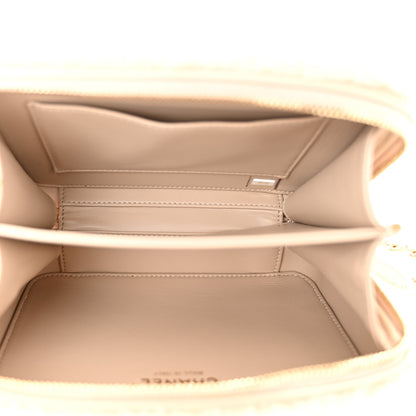 Chanel Shearling Lambskin Quilted Small CC Filigree Vanity Case Beige 5 of 12