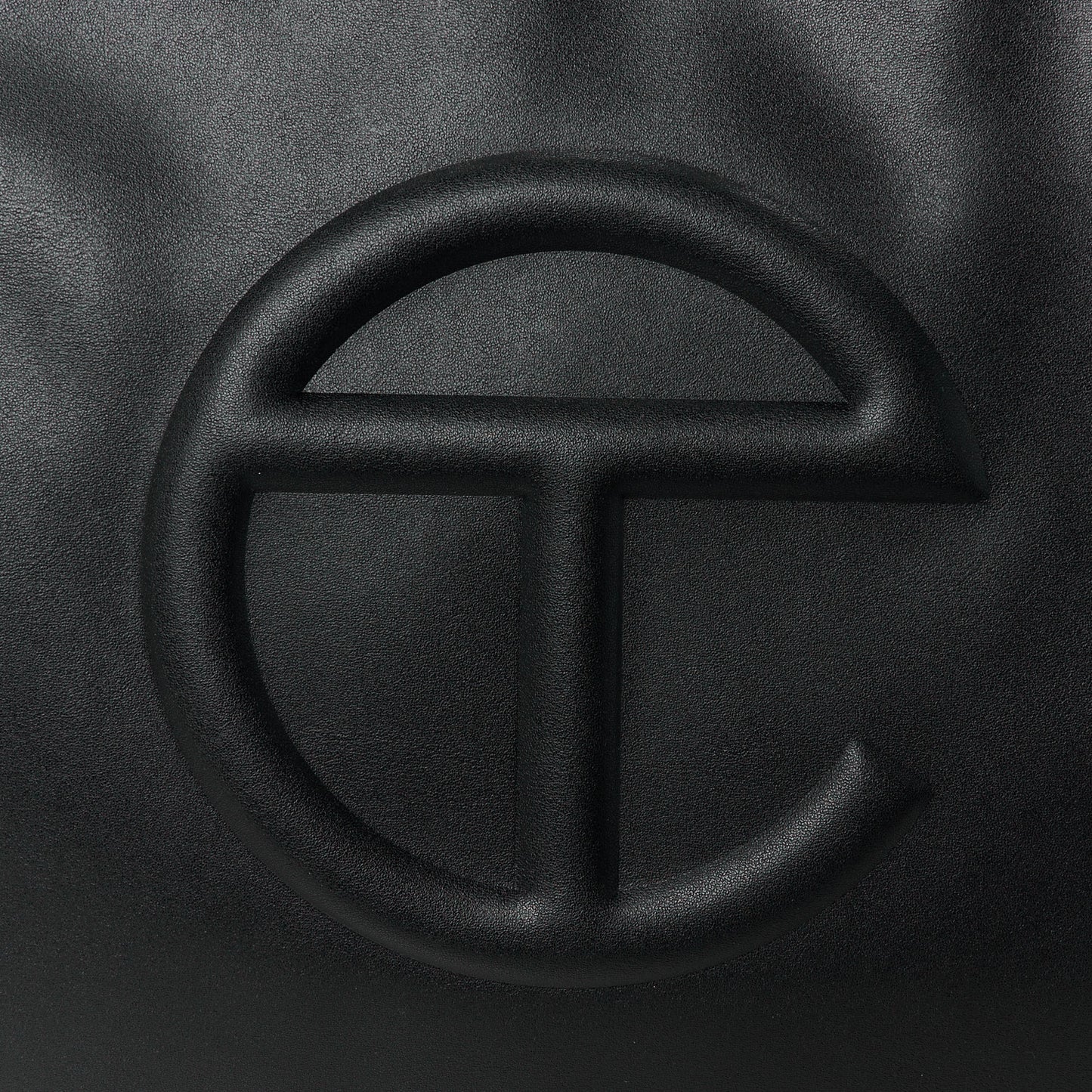 Vegan Leather Medium Shopping Bag Black