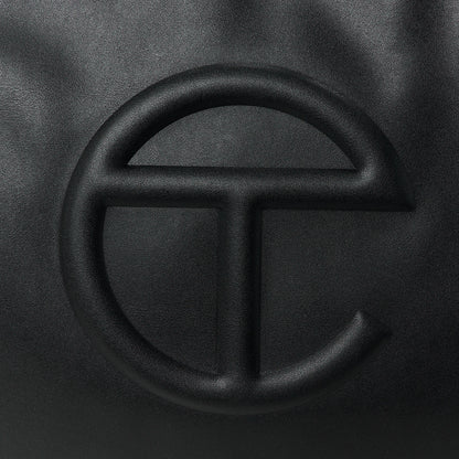 Telfar Vegan Leather Medium Shopping Bag Black 9 of 11
