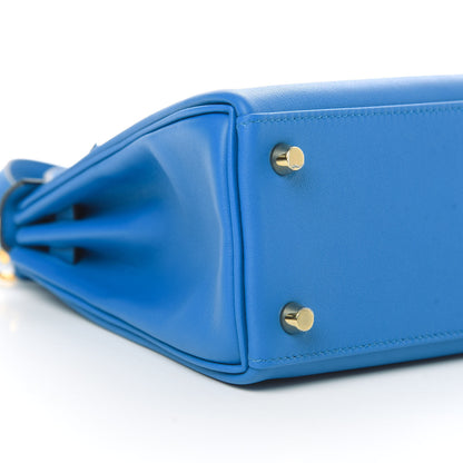 Hermes Swift Kelly Retourne 25 Bleu Zellige 9 of 11