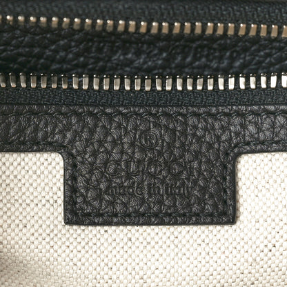 Gucci Calfskin Jumbo GG Embossed Large Backpack Black 6 of 10