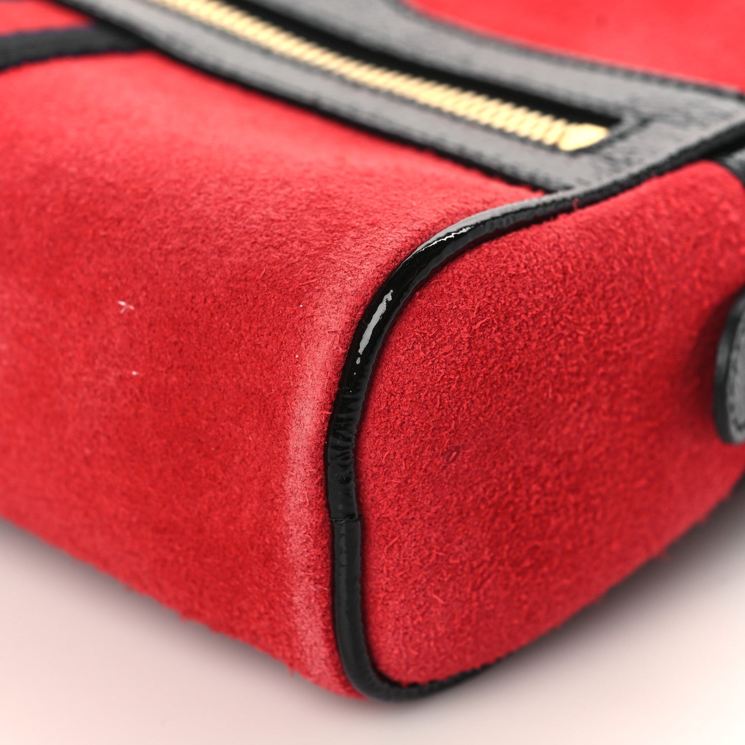 Gucci Suede Small Ophidia Belt Bag 75 30 Hibiscus Red 9 of 9