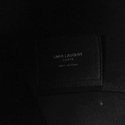 Saint Laurent Calfskin North-South Shopping Tote Black 6 of 11