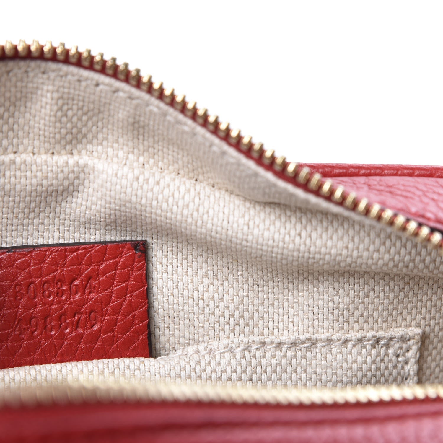 Gucci Pebbled Calfskin Small Soho Disco Bag Tabasco Red 8 of 9