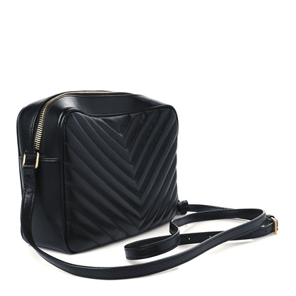 Saint Laurent Calfskin Matelasse Monogram Lou Camera Bag Black 3 of 10