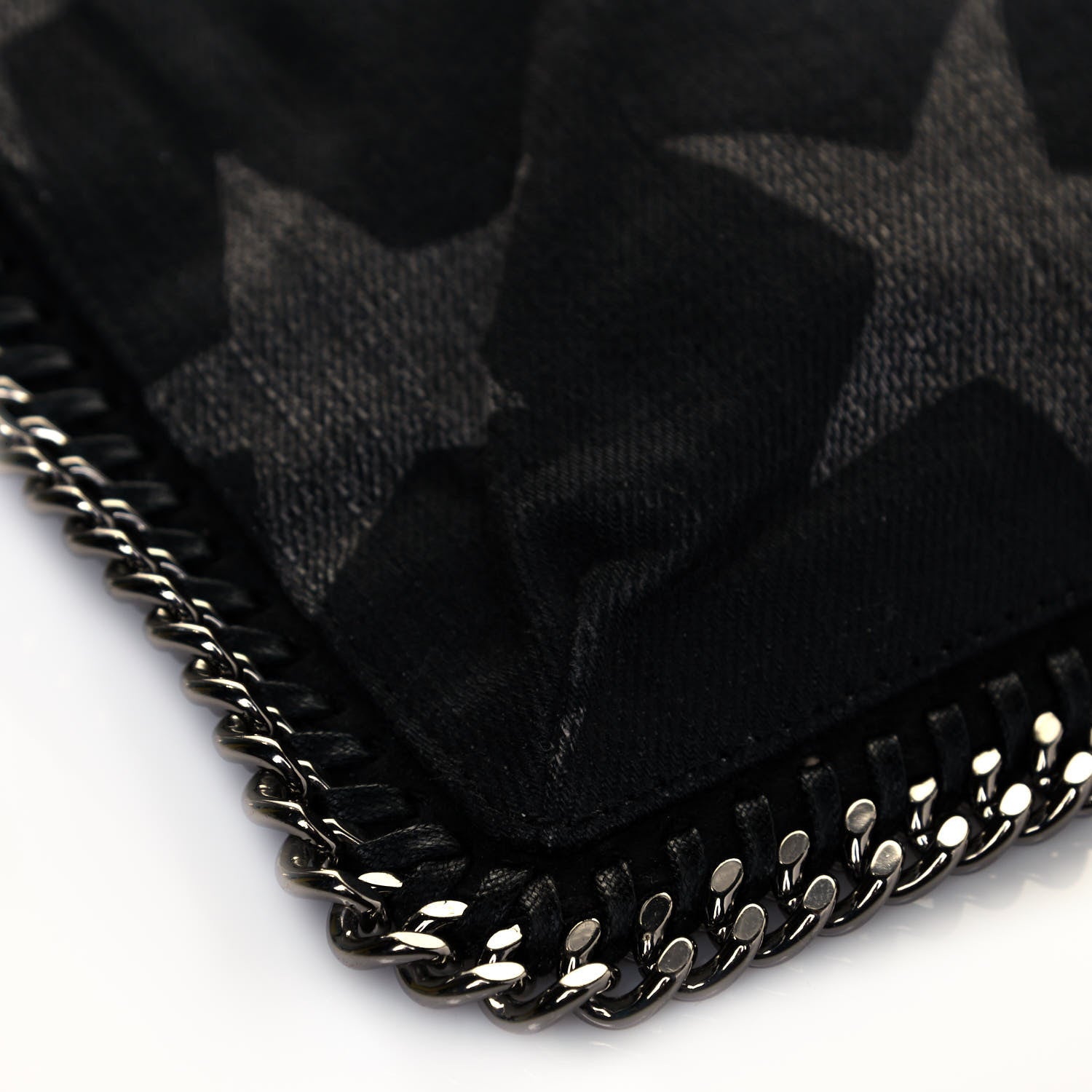 Stella McCartney Denim Mini Star Falabella Tote Black 10 of 11