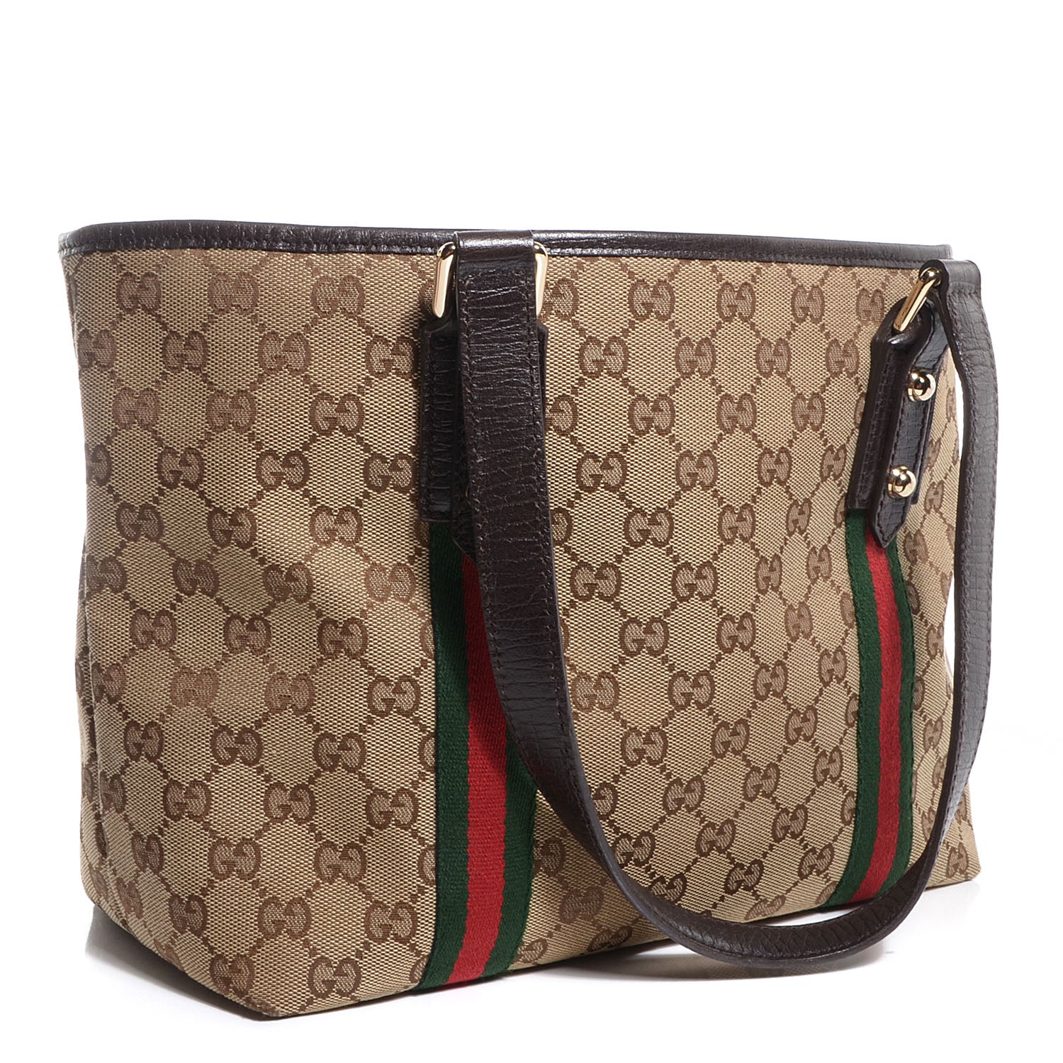 Gucci Monogram Jolicoeur Medium Tote Dark Brown 3 of 8