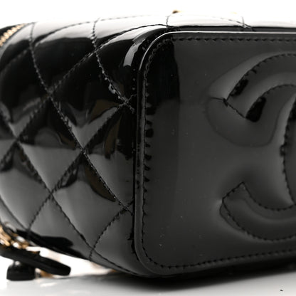 Chanel Patent Quilted Pick Me Up Vanity Case Black 9 of 11