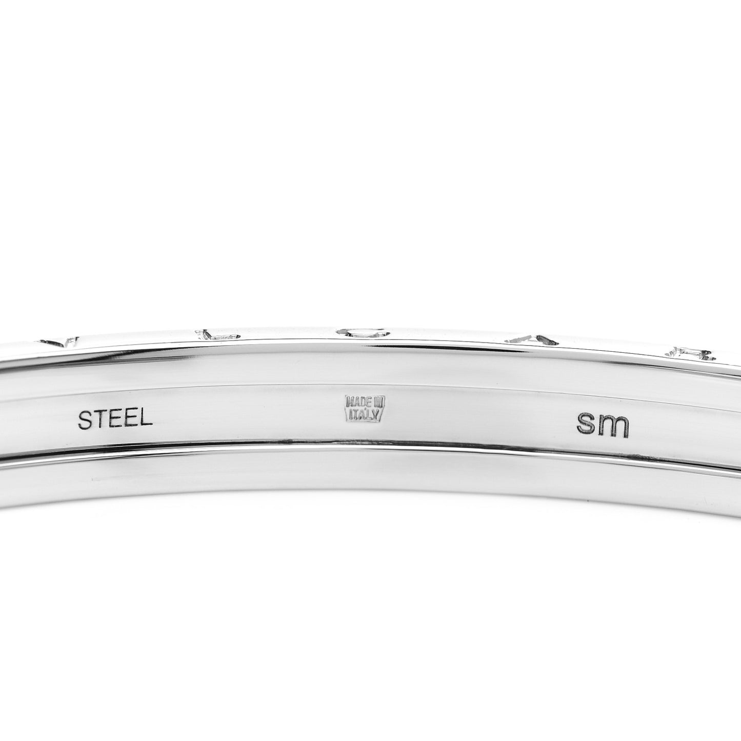 18K Rose Gold Stainless Steel B.Zero1 Cuff Bracelet SM