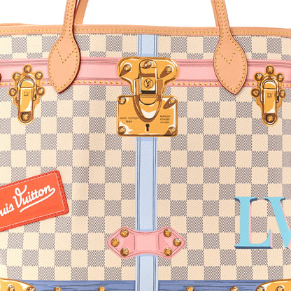 Louis Vuitton Damier Azur Summer Trunks Neo Neverfull MM 8 of 10