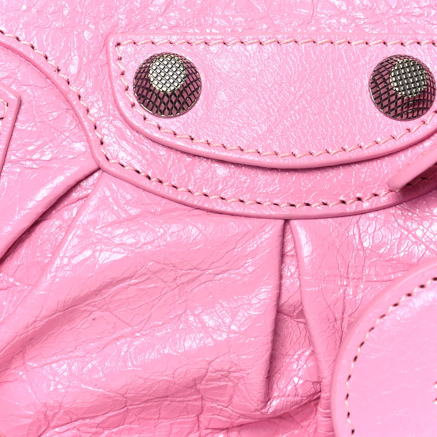 Balenciaga Agneau Arena Le Cagole Shoulder Bag XS Candy Pink 7 of 9