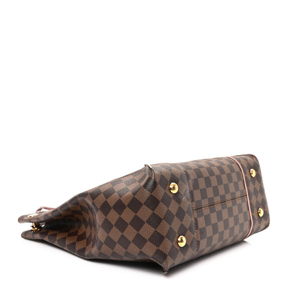 Louis Vuitton Damier Ebene Caissa Hobo Rose Ballerine 4 of 12