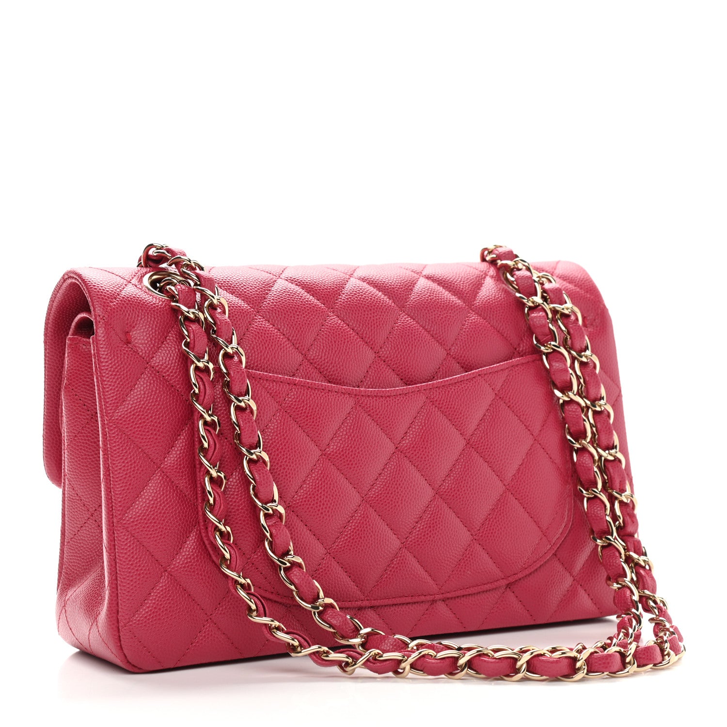 Chanel Caviar Quilted Small Double Flap Dark Pink 3 of 9