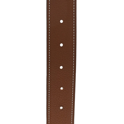 Hermes Box Togo 32mm H Belt 80 32 Black Gold 4 of 8