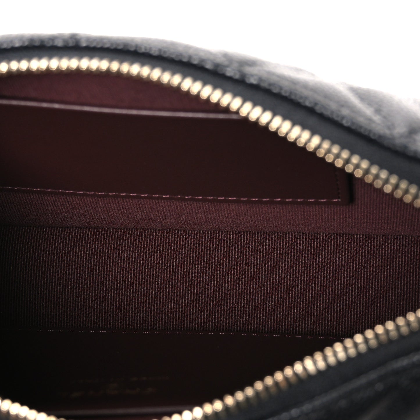Caviar Quilted Purse With Chain Black