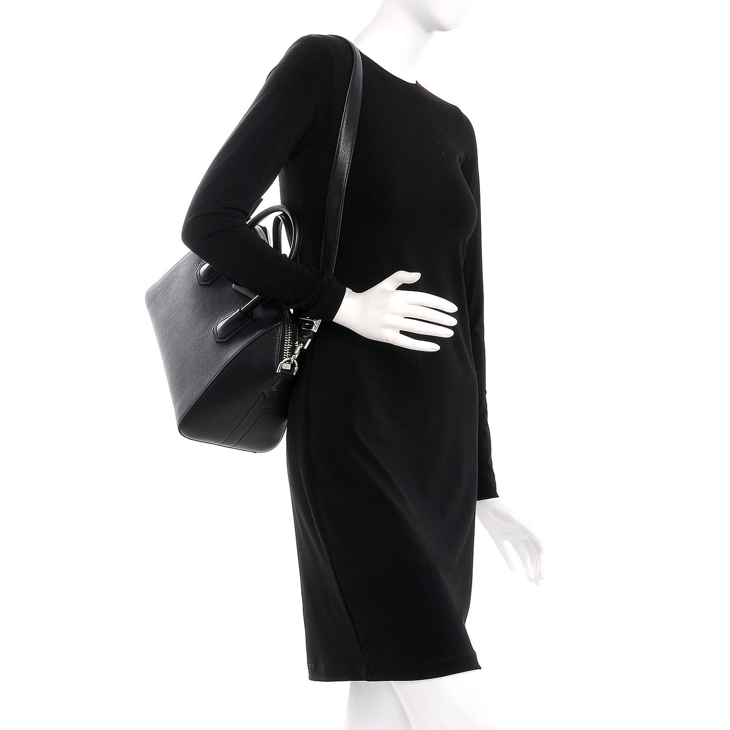 Sugar Goatskin Small Antigona Black