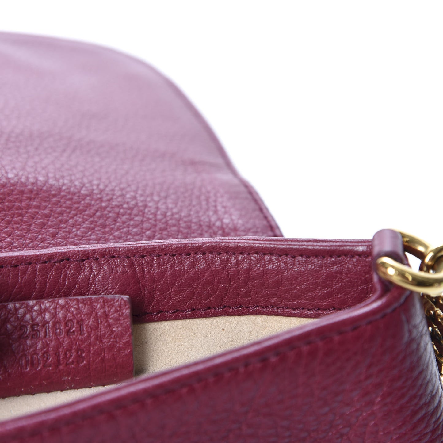 Cellarius Calfskin Small 1973 Chain Shoulder Bag Cherry Gloss