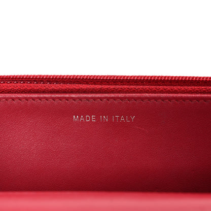 Chanel Patent Calfskin Quilted Boy Wallet On Chain WOC Red 7 of 15