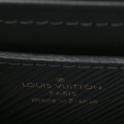 Louis Vuitton Epi Twist Braided Strap Shoulder Bag MM Black 6 of 9