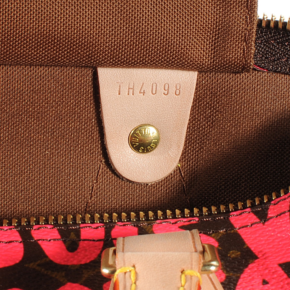 Monogram Graffiti Speedy 30 Fuchsia