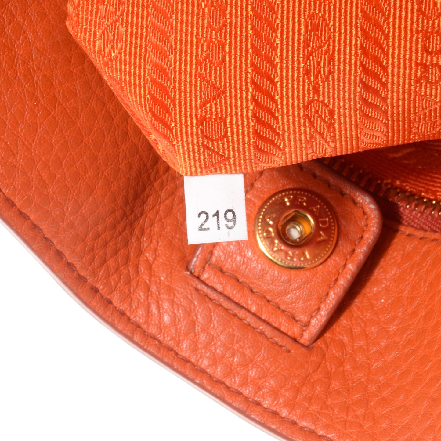 Vitello Daino Shopping Tote Papaya