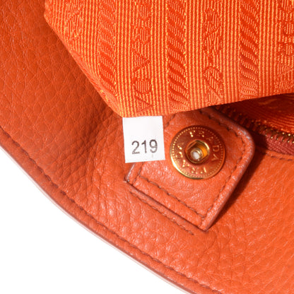 Prada Vitello Daino Shopping Tote Papaya 8 of 10