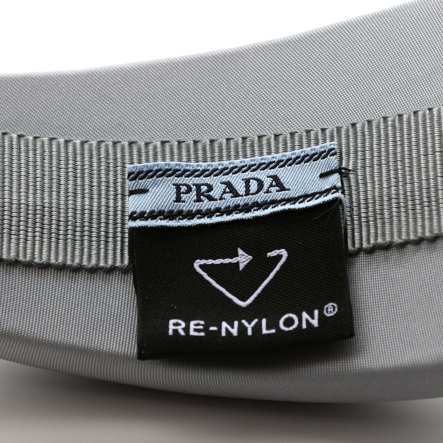Re-Nylon Triangle Logo Headband Fiordaliso