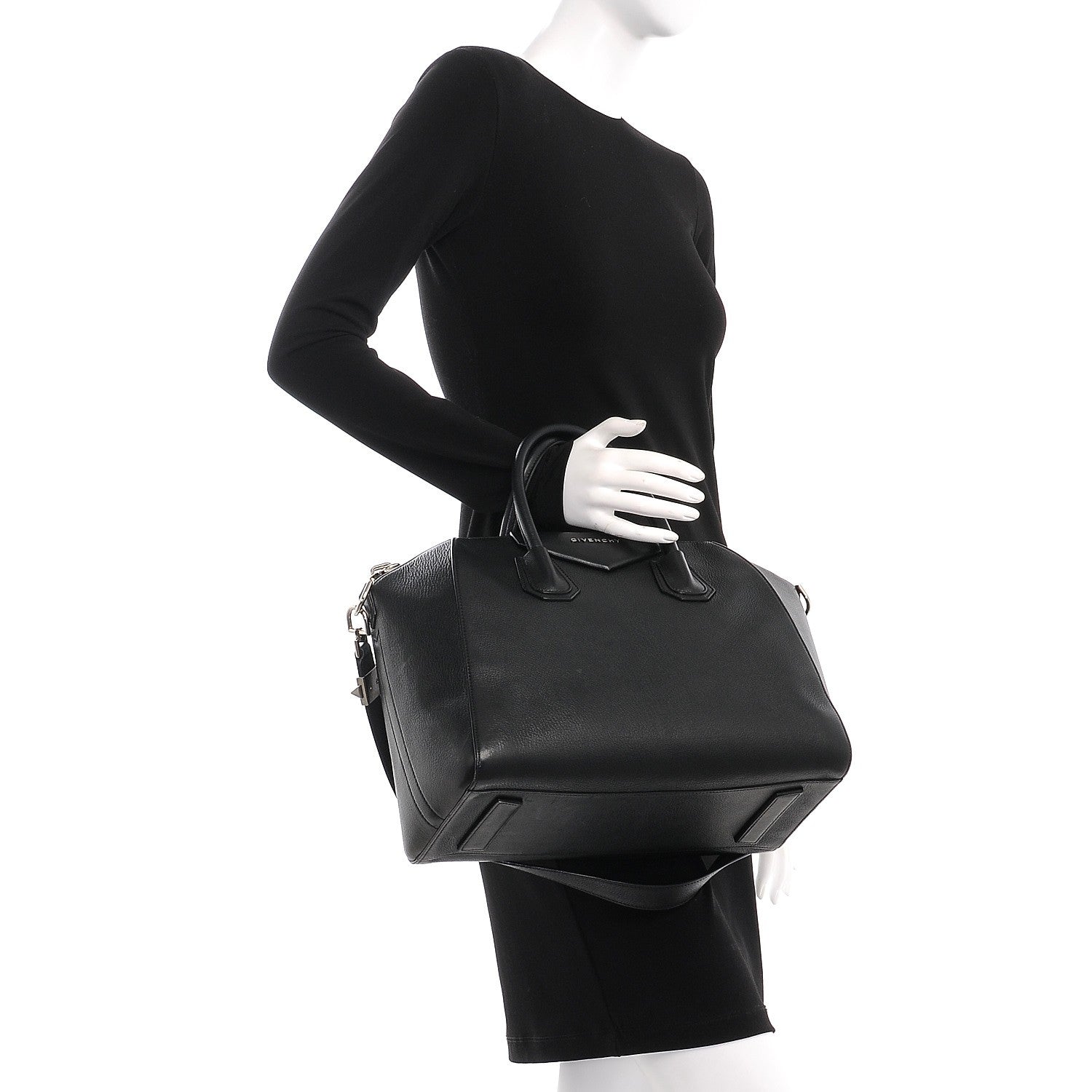 Givenchy Sugar Goatskin Medium Antigona Black 3 of 8